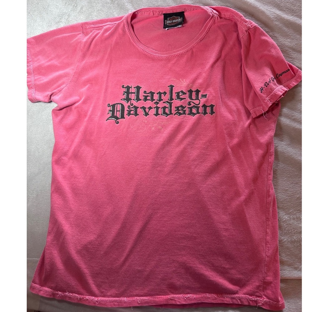Harley-Davidson Kids Pink Winged Sword Graphic Tee Grand Cayman Size S